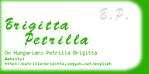 brigitta petrilla business card